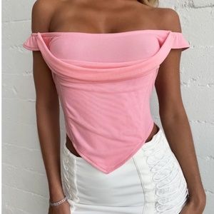 Tiger Mist Devon Draped top XS